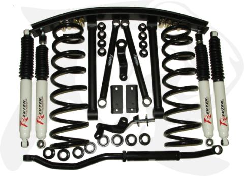 Ram 2500/3500 6.0 Inch Front 3.0 Inch Rear Axle Forward Suspension System 94-1999 Dodge Ram 2500/3500 Revtek
