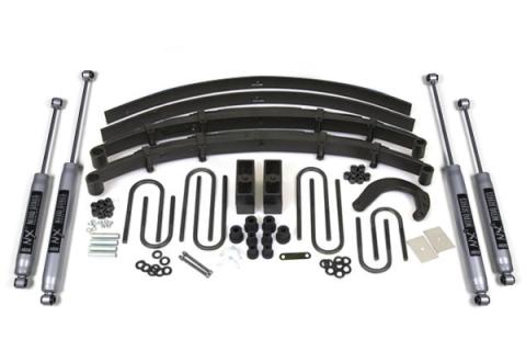 6 Inch Lift Kit Chevy/GMC 1/2 Ton Truck/SUV 73-76 4WD Leaf Springs NX2 Nitro Shocks