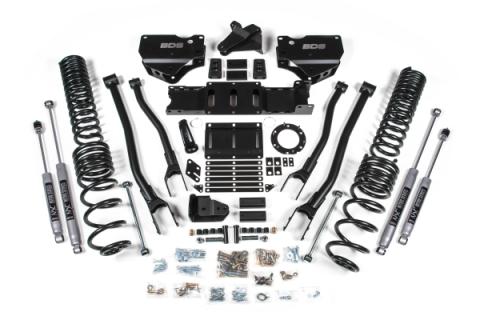 6 Inch Lift Kit w/ 4-Link Ram 2500 19-24 4WD Diesel Fox 2.5 Performance Elite Shocks