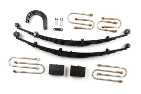 4 Inch Leaf Spring Lift Kit 88-91 Chevy 3/4 Ton SUV No Shocks Zone Offroad