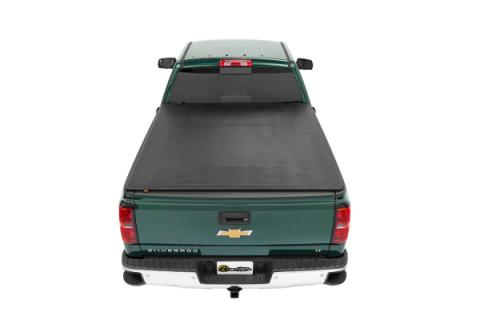 EZ-Fold Soft Tri-Fold Tonneau Cover For Chevy/GMC 1994-2003 S10/Sonoma 6.0 Foot Black Tailgate Spoiler Not Included Bestop