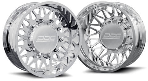 Dually Wheels The Mesh Forged 22x8.25 8x165 Polished SS Fronts 94-18 Dodge Ram 3500 92-10 Silverado/Sierra 3500 87-97 Ford F-350 DDC Wheels