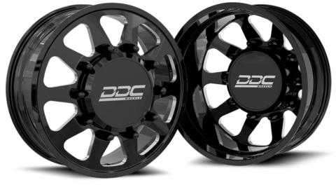 Dually Wheels The Ten Forged 20x8.25 8x170 Black/Mill 99-04 Ford F-350 DDC Wheels
