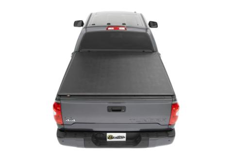 EZ-Roll SoftTonneau Cover For Toyota 2005-2023 Tacoma 5.0 Foot Black Tailgate Spoiler Not Included Bestop