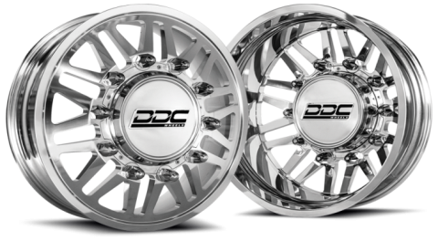 Dually Wheels Aftermath Polished 20X8.25 8X200 F-350 05-25 F-450 11-14 Ram 19-25 DDC Wheels