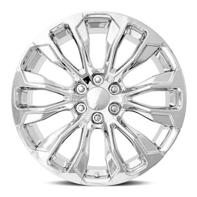 24X10 6X5.5 +31 HB 78.1 Gmc Denali 12 Spoke Replica Wheel Chrome With Cap Factory Reproductions
