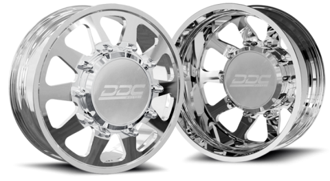 Dually Wheels The Ten Forged 22x8.25 8x210 Polished 11-25 Silverado/Sierra 3500 DDC Wheels