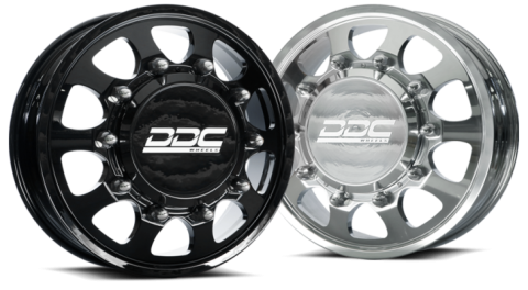Dually Wheels The Shield 20x8.25 10x225 Gloss Black 05-10 Ford F-450/F-550 15-25 Dodge Ram 08-25 4500/5500 DDC Wheels