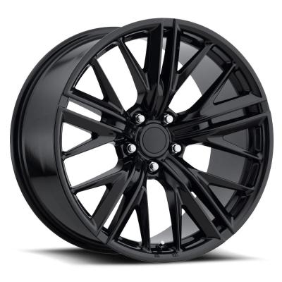 20X10 5X120 +32 HB 66.9 2017 Zl1 Style 28 Gloss Black With Cap Factory Reproductions