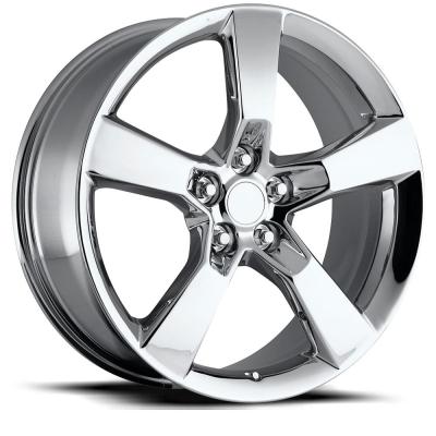 20X8 5X120 +35 HB 66.9 2010 Camaro Chrome With Cap Factory Reproductions