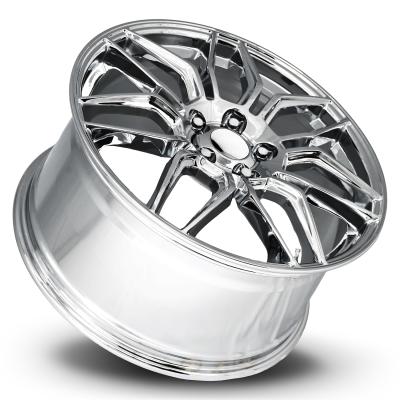 20X10 5X4.75 +79 HB 70.3 C8 Z06 Chrome With Cap Factory Reproductions