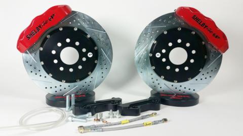 Brake System 13 Inch Front Pro+ Red 79-02 Mustang BAER Brakes