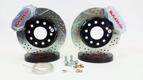 Brake System 11 Inch Front SS4+ Deep Stage Drag Race Clear 05-14 Mustang BAER Brakes