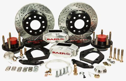 Brake System 11 Inch Front SS4+ Deep Stage Drag Race Clear 78-87 GM G Body BAER Brakes