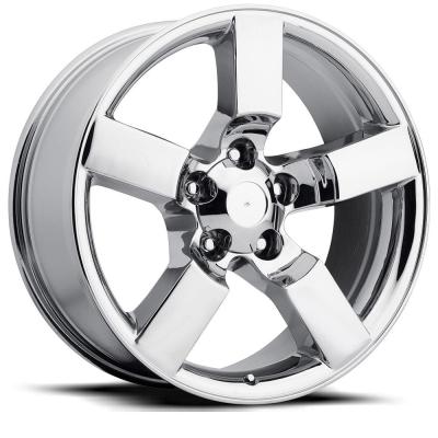 20X9 5X135 +8 HB 87 2001 Ford Lightning Chrome With Cap Factory Reproductions