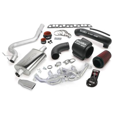 PowerPack Bundle Complete Power System W/AutoMind Programmer Chrome Tip 04-06 Jeep 4.0L Wrangler LJ Unlimited Banks Power