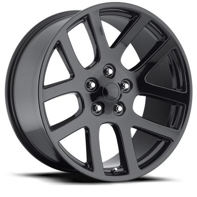 20X9 5X5.5 +25.4 HB 77.8 Dodge Ram Srt10 Gloss Black With Cap Factory Reproductions