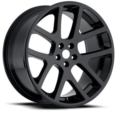 20X10 5X115 +18 HB 71.5 Lx Viper Gloss Black With Cap Factory Reproductions