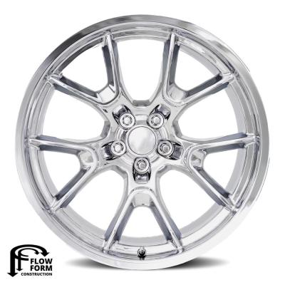 20X11 5X115 -2.5 HB 71.5 Anniversary Flow Form Chrome With Cap Factory Reproductions