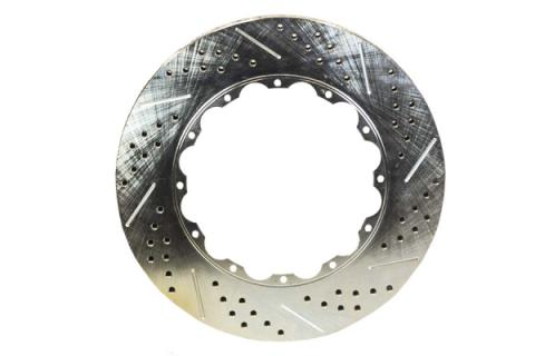Rotor Replacement 13 Inch 1.1 Inch Thick Slot Drill W/Zinc Passengers Side BAER Brakes