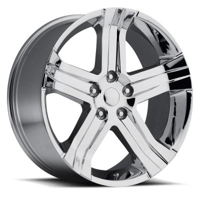 24X10 5X5.5 +25 HB 77.8 2013 Dodge Ram Rt Chrome With Cap Factory Reproductions