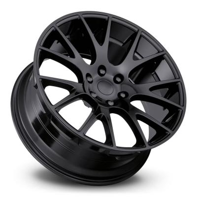 22X10 6X5.5 +25.4 HB 77.8 Truck Hellcat Gloss Black With Cap Factory Reproductions
