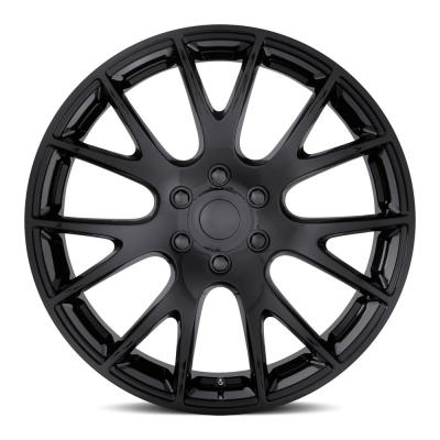 22X10 6X5.5 +25.4 HB 77.8 Truck Hellcat Gloss Black With Cap Factory Reproductions