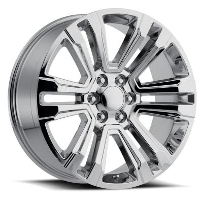 22X9 6X5.5 +24 HB 78.1 2017 Gmc Denali Chrome With Cap Factory Reproductions