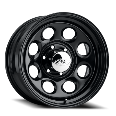 Steel Wheels 16x10 81 Black Soft 8 Black 6 On 139.7  Bolt Pattern -25 Offset Allied Wheels