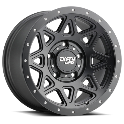 Dirty Life Race Wheels Theory 9305 Satin Black 16X8 5-114.3 0Mm 72.6Mm