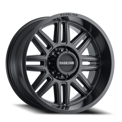 Aluminum Wheels 17x8.5 Split 948B Satin Black 0 Offset 5 on 127 Bolt Pattern 78.1 Bore Raceline