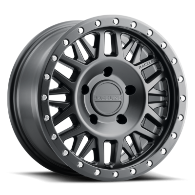 Aluminum Wheels 17x9 Ryno 951B Satin Black -12 Offset 5 on 127 Bolt Pattern 78.1 Bore Raceline