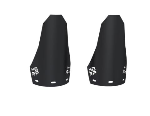 2019-Up Can-Am Maverick R/ Maverick X3/ Maverick X3 Max Black-Coated Aluminized Steel Shock Guards MBRP