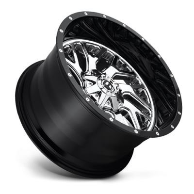 Aluminum Wheels 20X10 Triton D211 5 On 139.7/5 On 150 Chrome/Gloss Black Lip 110.1 Bore -19 Offset Mesh Spoke Fuel Off Road Wheels