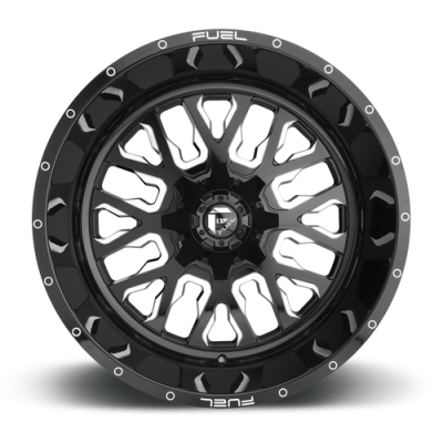 Aluminum Wheels 22X10 Stroke D611 5 On 139.7/5 On 150 Gloss Black Milled 110.3 Bore -18 Offset Fuel Off Road Wheels