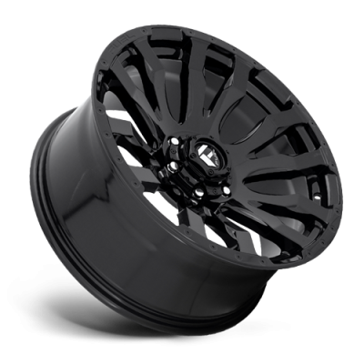 Aluminum Wheels 20X12 Blitz D675 5 On 127 Gloss Black 71.5 Bore -44 Offset Multi Spoke Fuel Off Road Wheels