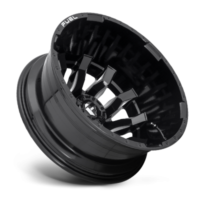 Dually Wheels 20X8.25 Blitz Dually D675 8 On 210 Gloss Black 154.3 Bore -246 Offset Multi Spoke Outer Dually Fuel Off Road Wheels
