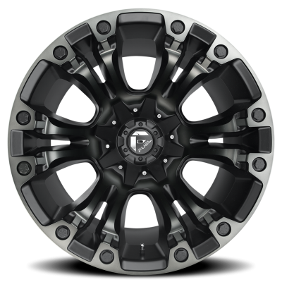 Aluminum Wheels 18X9 Vapor D851 5 On 114.3/5 On 127 Matte Black Gray Tint 78.1 Bore 1 Offset Fuel Off Road Wheels