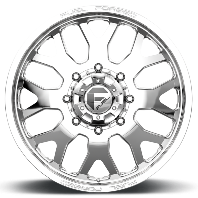 Dually Wheels 24X8.25 FF19D Dually DE19 PO 10 On 225 Polished 170.1 Bore 105 Offset Front Dually Fuel Off Road Wheels