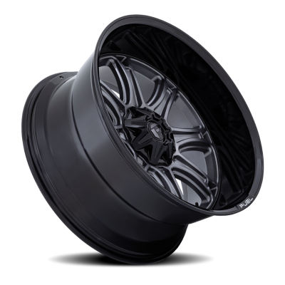 Aluminum Wheels 22X9 Darkstar FC853AB 5 On 114.3/5 On 127 Matte Gunmetal Gray/Black Lip 78.1 Bore 1 Offset Fuel Off Road Wheels