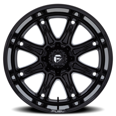 Aluminum Wheels 22X9 Darkstar FC853BE 5 On 114.3/5 On 127 Gloss Black/Milled 78.1 Bore 1 Offset Fuel Off Road Wheels