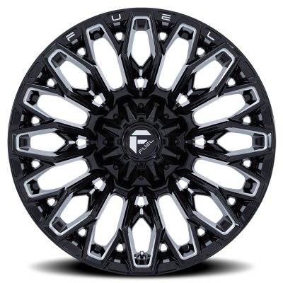 Aluminum Wheels 20X10 Strike FC865 BE 5 On 127/5 On 139.7 Gloss Black/Milled 87.1 Bore -18 Offset Fuel Off Road Wheels