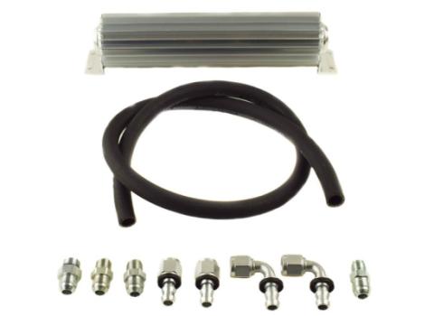 Upgraded #8 Return Line Hose Kit with Heat Sink Fluid Cooler Kit for 2012-18 Jeep JK PSC Performance Steering Components