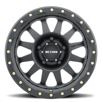 Aluminum Wheels 15x8 Double Standard MR304 Bolt Pattern 5 On 139.7 Offset -24 Lip Size 3.5 Matte Black MB Method