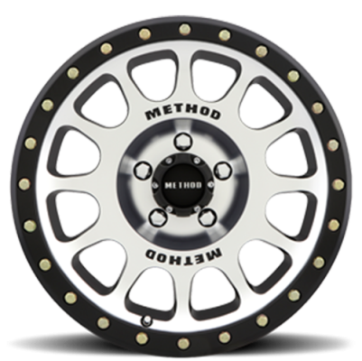 Aluminum Wheels 17x8.5 NV MR305 Bolt Pattern 5 On 127 Offset 0 Lip Size 1.3 Black BM Machined Face-Black Street Loc Method