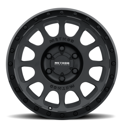 Aluminum Wheels 18x9 NV MR305 Bolt Pattern 6 On 139.7 Offset 18 Lip Size 1.38 Double Black MB Method