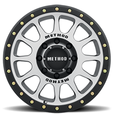 Aluminum Wheels 18x9 NV MR305 Bolt Pattern 8 On 170 Offset 18 Lip Size 1.38 Black BM Machined Face-Black Street Loc Method