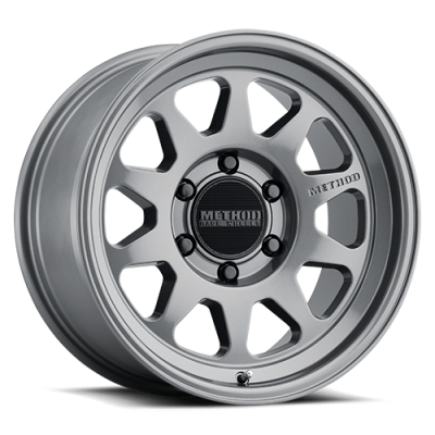 Aluminum Wheels 17x8.5 MR316 Bolt Pattern 6 On 139.7 Offset 0 Lip Size 2.76 Gloss Titanium TT Method