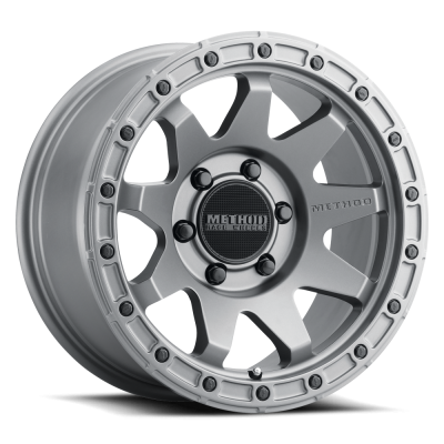 Aluminum Wheels 18x9 MR317 Bolt Pattern 6 On 139.7 Offset 18 Lip Size 0.83 Matte Titanium GY Method