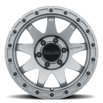 Aluminum Wheels 18x9 MR317 Bolt Pattern 6 On 139.7 Offset 18 Lip Size 0.83 Matte Titanium GY Method